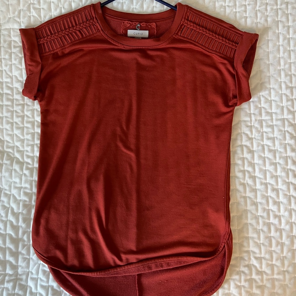 Cupio XS t shirt short sleeve copper